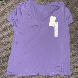 Purple scoop tee